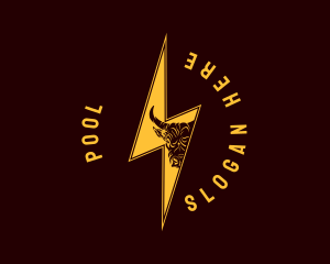 Hunting - Bolt Raging Bull logo design