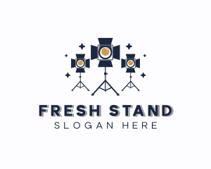 Stand - Photography Spotlight Tripod logo design
