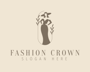 Fashion Woman Gown logo design