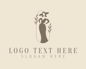 Fashion Woman Gown Logo