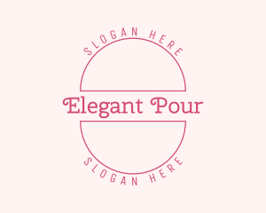 Elegant Pink Boutique logo design