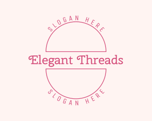 Elegant Pink Boutique logo design