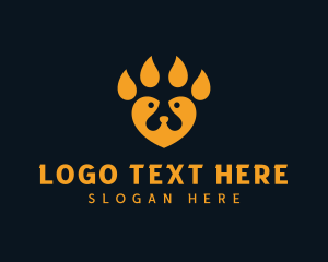 Pet Grooming - Paw Animal Shelter logo design