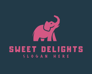 Elephant Trunk Animal logo design