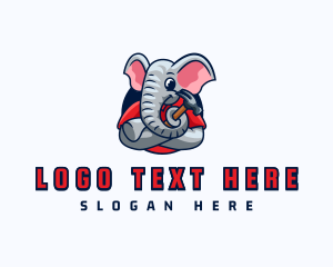 Tool - Elephant Hammer Builder logo design