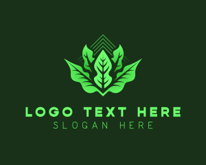 Plant Leaf Gardening Logo