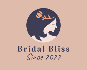 Bride - Flower Maiden Cosmetic logo design