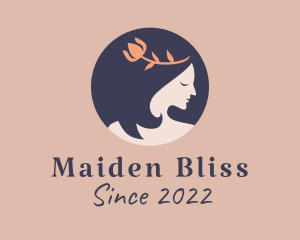 Maiden - Flower Maiden Cosmetic logo design