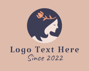 Lux - Flower Maiden Cosmetic logo design