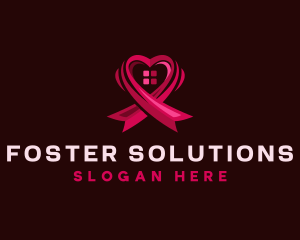 Ribbon Heart Foundation logo design