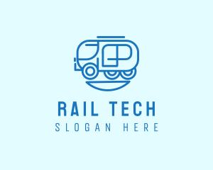 Rail - Trailer Caravan Vehicle logo design