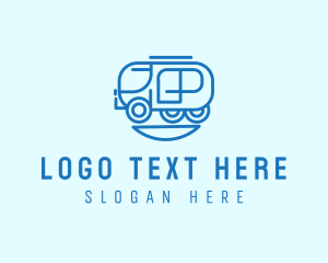 Transport - Trailer Caravan Vehicle logo design
