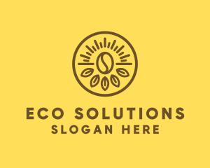 Ecology - Ecology Leaf Coffee Bean logo design
