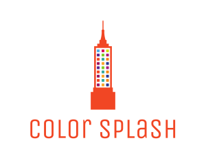 Colorful Empire State logo design