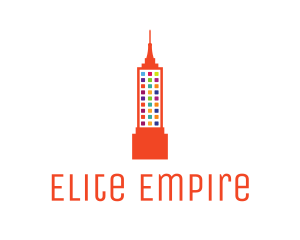 Colorful Empire State logo design