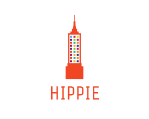 Skyscraper - Colorful Empire State logo design