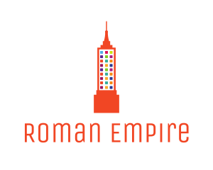 Colorful Empire State logo design