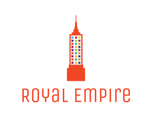 Colorful Empire State logo design