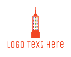 Travel - Colorful Empire State logo design