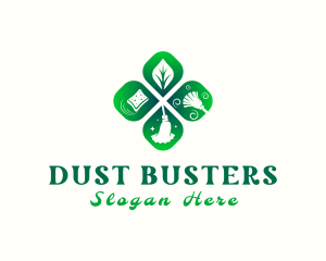 Duster - Eco Housekeeping Tools logo design