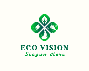 Eco Housekeeping Tools logo design