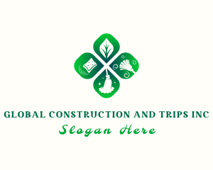 Green - Eco Housekeeping Tools logo design