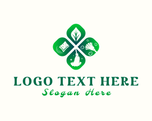 Cleaning - Eco Housekeeping Tools logo design