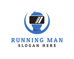 VR Goggles Man Logo