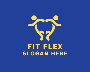 Fitness Heart Dancer logo design