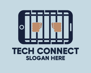 Smartphone - Smartphone Prison Jail App logo design