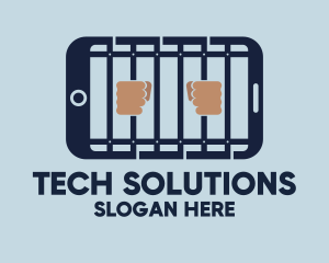 Convict - Smartphone Prison Jail App logo design