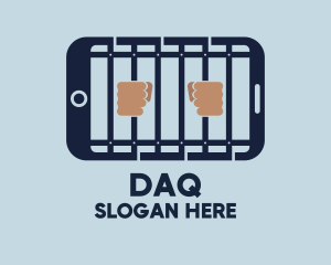 Suspect - Smartphone Prison Jail App logo design