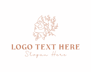 Hairdresser - Nature Woman Cosmetic logo design