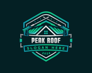 Power Washer Roofing logo design