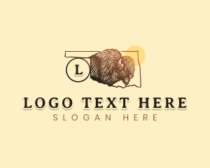 Outdoor - Bison Wildlife Oklahoma logo design