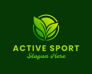 Green Plant Leaves Logo