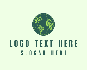 Eco Nature Globe  logo design