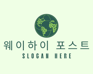 Eco Nature Globe  logo design