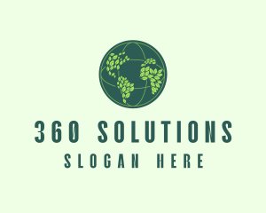 Eco Nature Globe  logo design