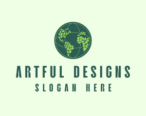 Eco Nature Globe  logo design