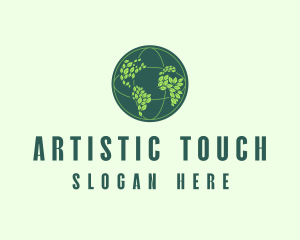 Eco Nature Globe  logo design