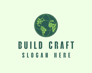 Eco Nature Globe  logo design