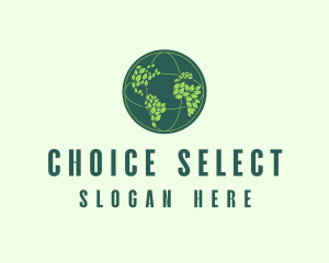 Eco Nature Globe  logo design