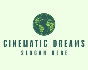 Eco Nature Globe  logo design