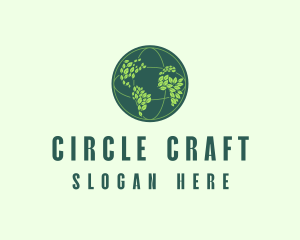 Eco Nature Globe  logo design