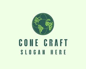 Eco Nature Globe  logo design