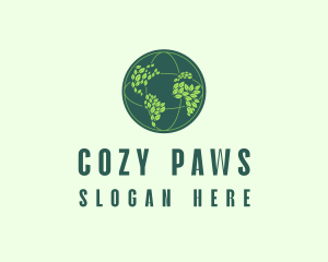 Eco Nature Globe  logo design