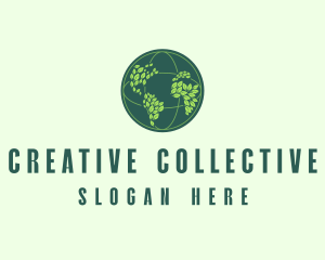 Eco Nature Globe  logo design