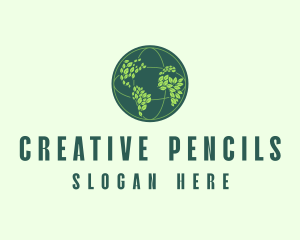 Eco Nature Globe  logo design