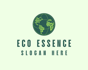 Eco Nature Globe  logo design